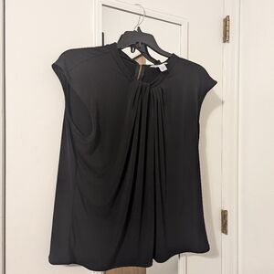 Liz Claiborne Womens twist Crew Neck Short Sleeve Blouse, Size XL